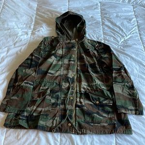 Camo style utility jacket